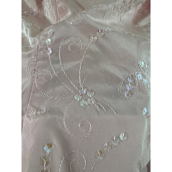 NWT Y2K Zum Zum pink sequin JCPenney Formal Prom Dress Union Made USA large - Picture 14 of 15